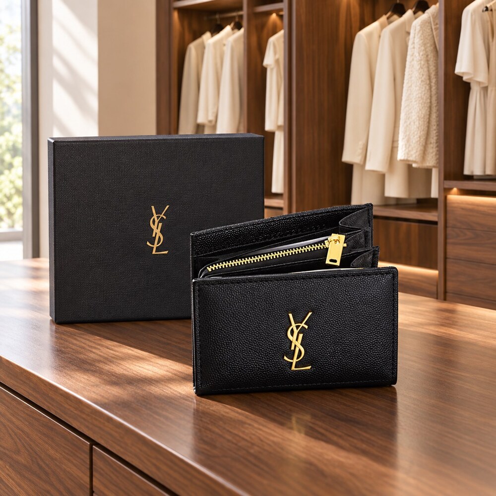 YSL Cassandre Envelope Long Wallet - Picture 6 of 6